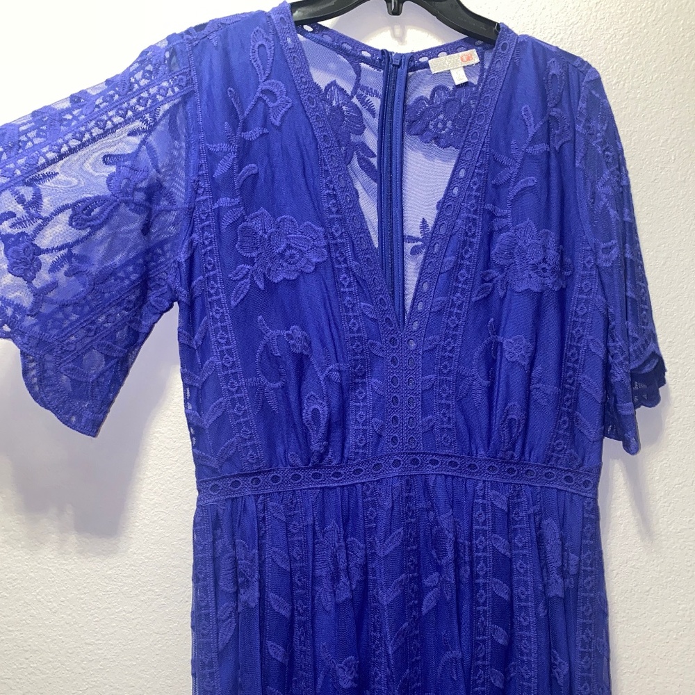 Royal Blue romper dress